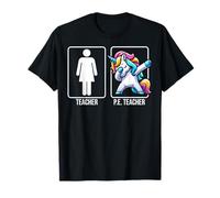 PE Teacher Dabbing Unicorn School Physical Education Coach T-Shirt