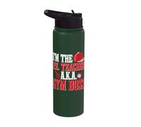 PE Teacher Gym Boss Physical Education Instructor Sport Stainless Steel Insulated Water Bottle