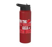 PE Teacher Gym Boss Physical Education Instructor Sport Stainless Steel Insulated Water Bottle
