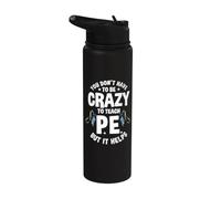 PE Teacher Physical Education Instructor Gym Coach Sport Stainless Steel Insulated Water Bottle