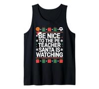 PE Teacher Ugly Christmas Sweater Physical Education Xmas Tank Top