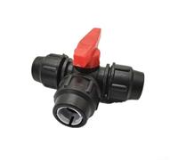 PE Water Pipe Connector with Control Valve Ensures Secure and Leak Connections Every Time (32mm)