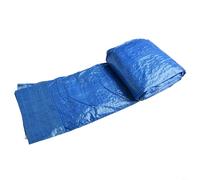 PE Woven Fabric Rectangular Pool Cover Waterproof Drawstring Design Fits Frame Pools Prevents Debris Maintains Water Temperature Multiple Sizes Blue(400x211cm)