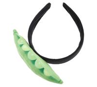 Pea Hair Hoop Cloth Headband for Women Cute Novelty Hair Accessory | Face Washing Use, Lightweight Portable Fit, Quirky Fruit Food Shape for Occasion