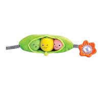 Pea Pod Pals | Baby Sensory Toy with Soft Textured Peas & Sounds | Grasping, Teething & Motor Skill Development | Clip-On Plush for Strollers & Travel Play