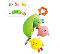 Pea Pod Pals | Baby Sensory Toy with Soft Textured Peas & Sounds | Grasping, Teething & Motor Skill Development | Clip-On Plush for Strollers & Travel Play