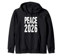 Peace 2026 the Year Humanity Unites Hope Tee Gift for All. Zip Hoodie