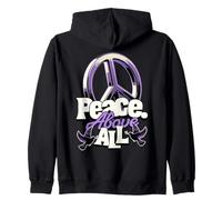 Peace Above All | Doves Love Zip Hoodie