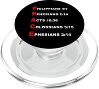PEACE Acrostic - 5 Christian Faith Bible Verse Scriptures PopSockets PopGrip for MagSafe