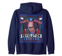 Peace After Revolution Earth First Protest Art for Activists Zip Hoodie