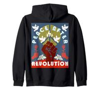 Peace After Revolution Protest Art Activist Poster Zip Hoodie