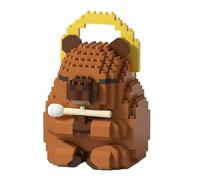Peace Ambassador Capybara Building Blocks Set, Cute Halo Capybara Construction Toy, Mini Bricks Capybara Gifts for Boys and Girls, Creative DIY Educational Toy for Stress Relief & Home Decor