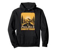 Peace And Country Roads Mountain Vintage Country Roads Pullover Hoodie