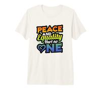 Peace and Equality Hurt No One Peace Sign Hippie Premium T-Shirt