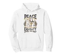 Peace And Equality Hurt No One Peace Sign Hippie Pullover Hoodie