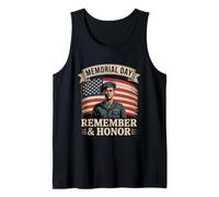 Peace and Honor Memorial Day Reflection Art Tank Top