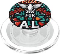 Peace And Love For All Spread Peace & Respect Unity Freedom PopSockets PopGrip for MagSafe
