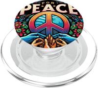 Peace And Love For All Spread Peace & Respect Unity Freedom PopSockets PopGrip for MagSafe