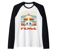 Peace and Love for All Spread Peace & Respect Unity Freedom Raglan Baseball Tee