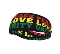 Peace and love university Unisex Head band - Dry Head Tie - Sports Sweatband - Ideal for Running, Football, Tennis