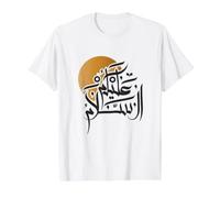 Peace Assalamu Alaykum Muslimah Muslim Men Woman Kaaba Mecca Value Graphic T-Shirt, Men, White, M