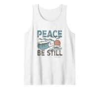 Peace Be Still Christian Mark 4:39 Scripture Graphic Design Tank Top