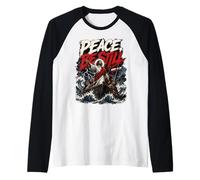 Peace, Be Still Mark 4:39 Biblical Art Christian Streetwear Raglan Baseball Tee