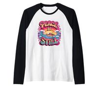 Peace Be Still Tranquil Waves Raglan Baseball Tee