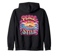 Peace Be Still Tranquil Waves Zip Hoodie