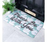 Artsy Doormats Multi Peace Be With You Doormat (70 X 40Cm), Multi