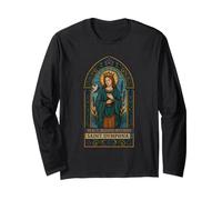 Peace Begings Within Saint Dymphna Long Sleeve T-Shirt