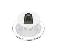 Peace Begings Within Saint Dymphna PopSockets PopGrip for MagSafe
