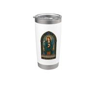 Peace Begings Within Saint Dymphna Stainless Steel Insulated Tumbler