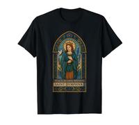 Peace Begings Within Saint Dymphna Value Graphic T-Shirt, Men, Black, XL
