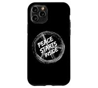 Peace Begins Inside Graphic Tee - Inner Peace Vibes Case for iPhone 11 Pro