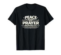 Peace Begins with Prayer - Philippians 4:6-7 Christian Pray T-Shirt