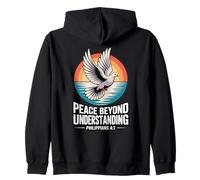 Peace Beyond Understanding Philippians 4:7 Zip Hoodie