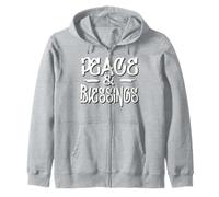Peace & Blessings Big Goals & Dreams - Simply Inspirational Zip Hoodie