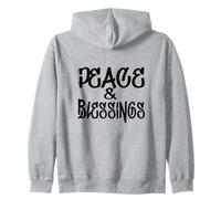 Peace & Blessings Big Goals & Dreams - Simply Inspirational Zip Hoodie