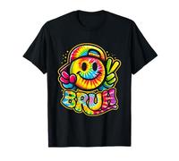 Peace Bruh Tie Dye Smile Face Smiling Groovy School Student T-Shirt