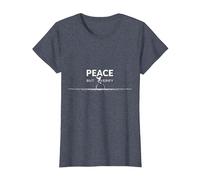 Peace But Verify: Cautious Optimism for Diplomacy Lovers T-Shirt, Women, Heather Blue, M