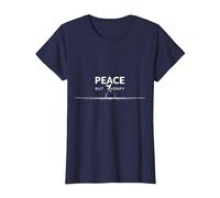 Peace But Verify: Cautious Optimism for Diplomacy Lovers T-Shirt, Women, Navy, S
