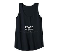 Peace But Verify: Cautious Optimism for Diplomacy Lovers Tank Top, Women, Black, M