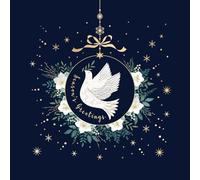 Peace by Paula Doherty, Christmas Cards, Square Pack of 5, White Envelopes, 150mm x 150mm,