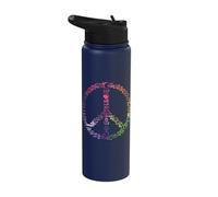 Peace Coexist Religion Equality Rights Humanity Spirituality Stainless Steel Insulated Water Bottle