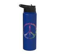 Peace Coexist Religion Equality Rights Humanity Spirituality Stainless Steel Insulated Water Bottle