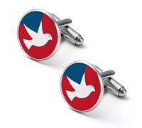 Peace Corps Mens Classic Cufflinks Custom Shirt Cuff Links Jewelry Accessories for Business Wedding 0.7" 0.8"