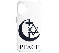 Peace | Crescent Cross Hexagram Interfaith Unity Coexist Case for iPhone 16