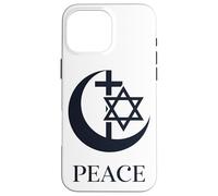 Peace | Crescent Cross Hexagram Interfaith Unity Coexist Case for iPhone 16 Pro Max