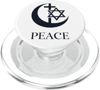 Peace | Crescent Cross Hexagram Interfaith Unity Coexist PopSockets PopGrip for MagSafe